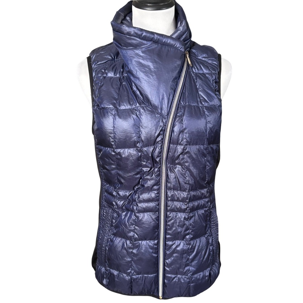 Calvin Klein Performance Premium Duck Down Packable Puffer Vest Size M Blue